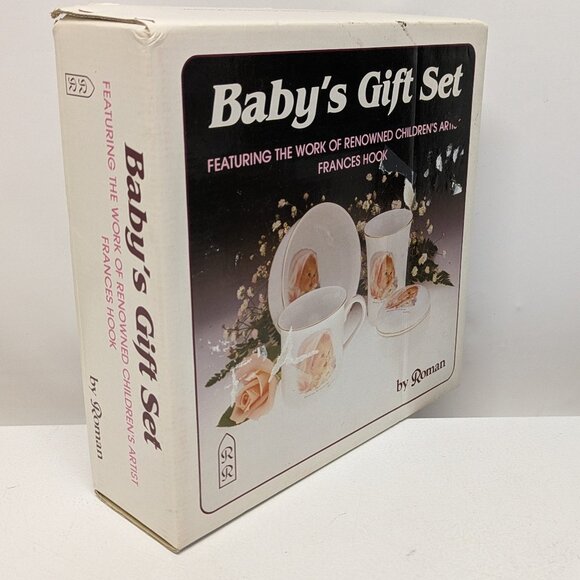 Vintage 1984 Baby's First Gift Set - Bowl, Cup, Tumbler & Pin Box - Picture 5 of 15